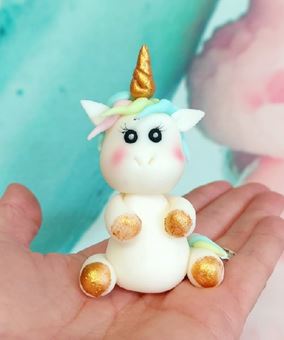 Picture of UNICORN SUGAR EDIBLE 3D 8.5CM HAND MADE